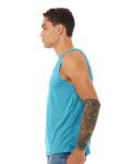 BELLA_+_CANVAS_3484_Aqua_Triblend_Front_High_Model